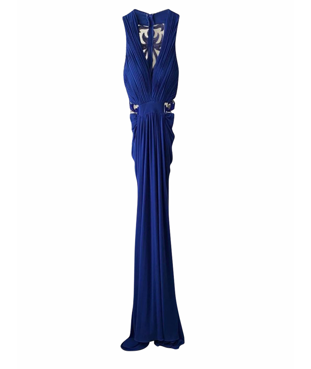 JOVANI Синее полиэстеровое вечернее платье, фото 1