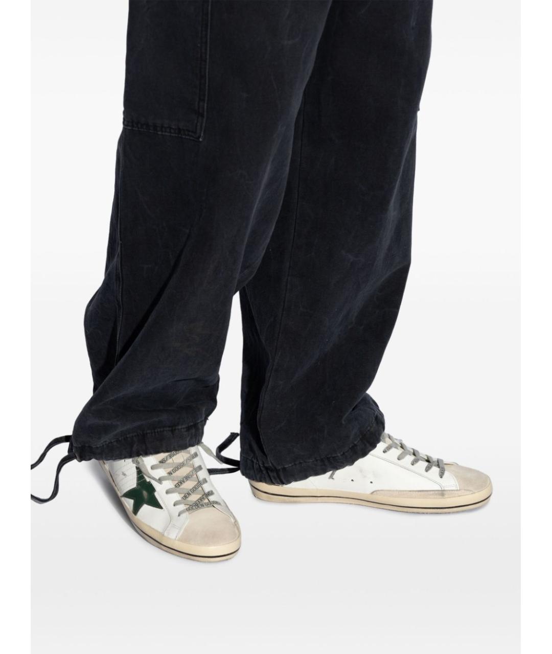 GOLDEN GOOSE DELUXE BRAND Белые кожаные низкие кроссовки / кеды, фото 3