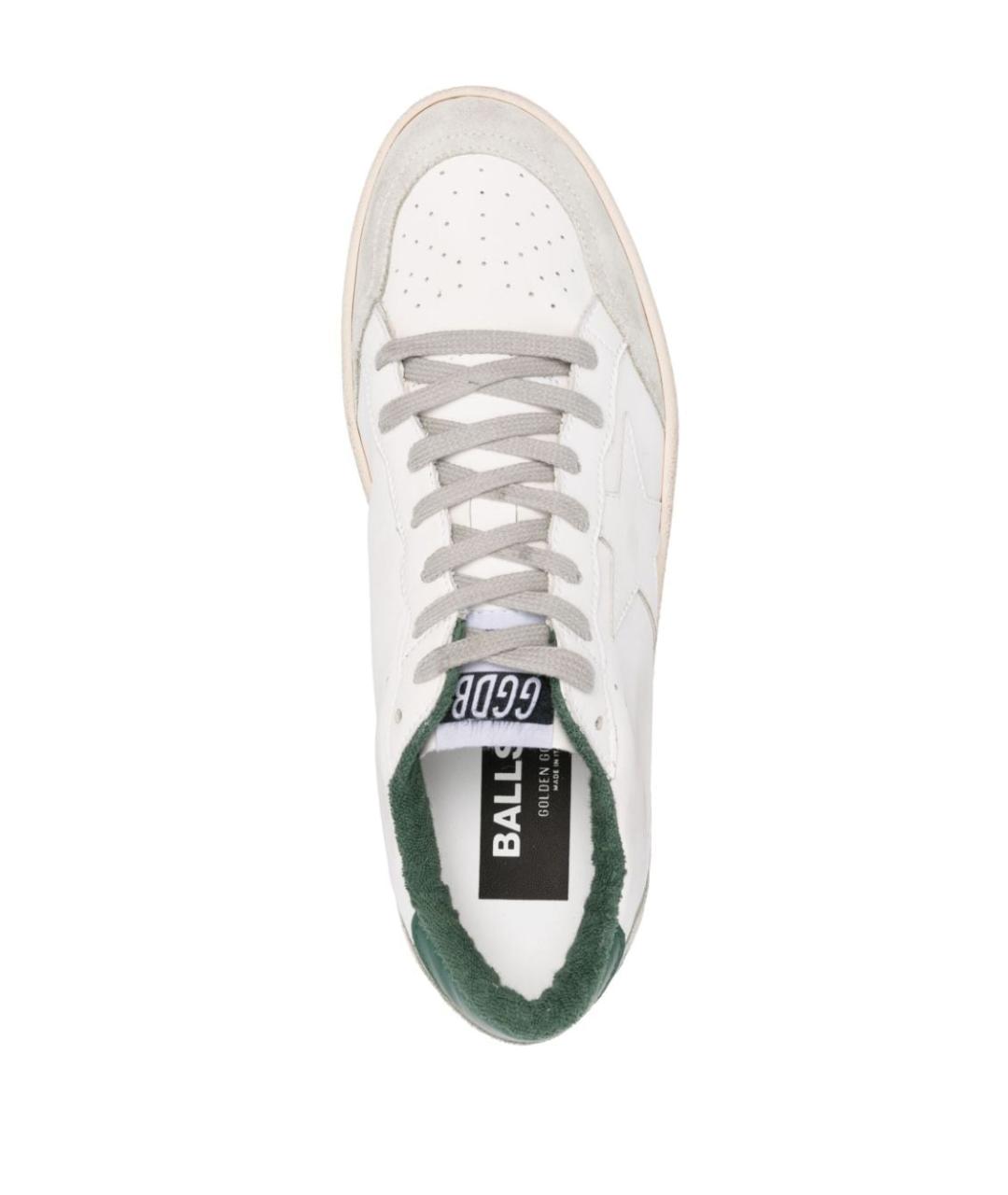 GOLDEN GOOSE DELUXE BRAND Белые кожаные низкие кроссовки / кеды, фото 2