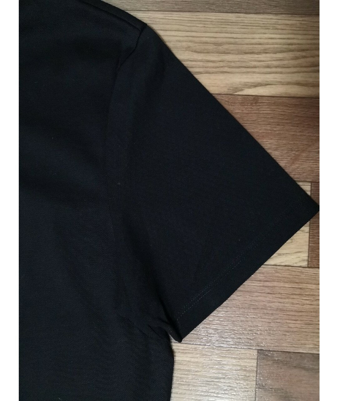 HUGO BOSS Черное хлопко-полиэстеровое поло с коротким рукавом, фото 2