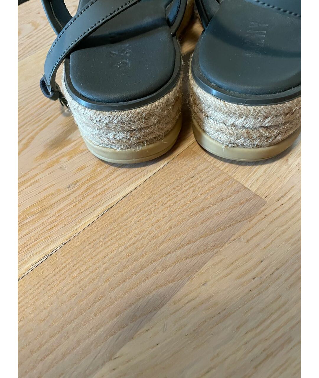 DKNY Хаки кожаные сандалии, фото 4