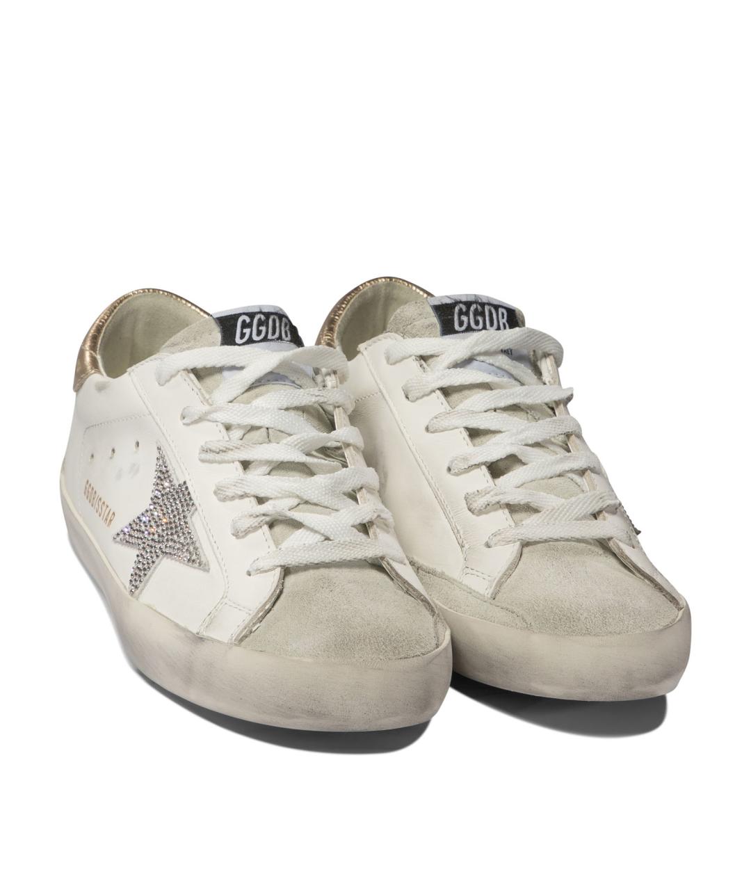 GOLDEN GOOSE DELUXE BRAND Белые кожаные кеды, фото 2