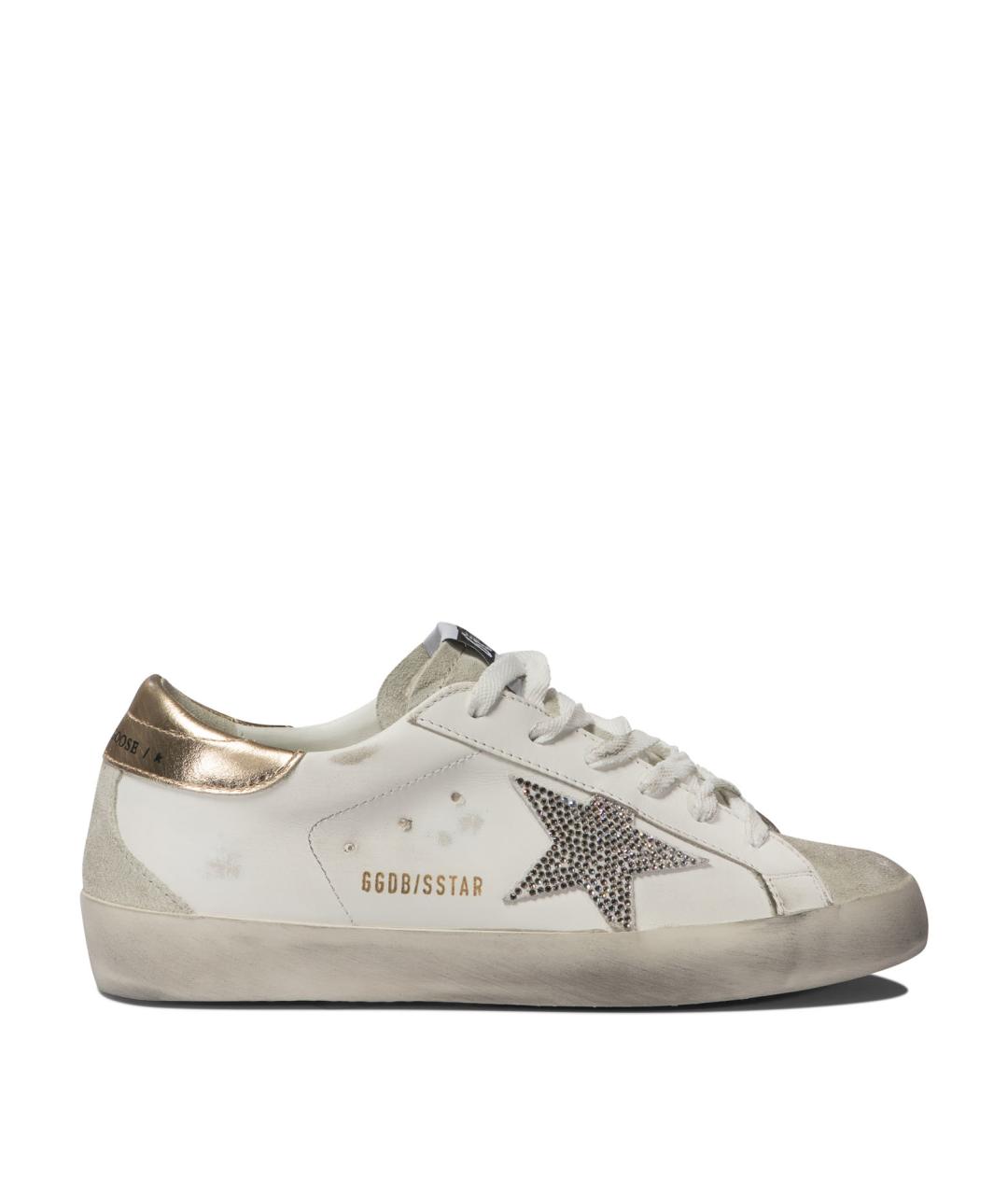 GOLDEN GOOSE DELUXE BRAND Белые кожаные кеды, фото 1