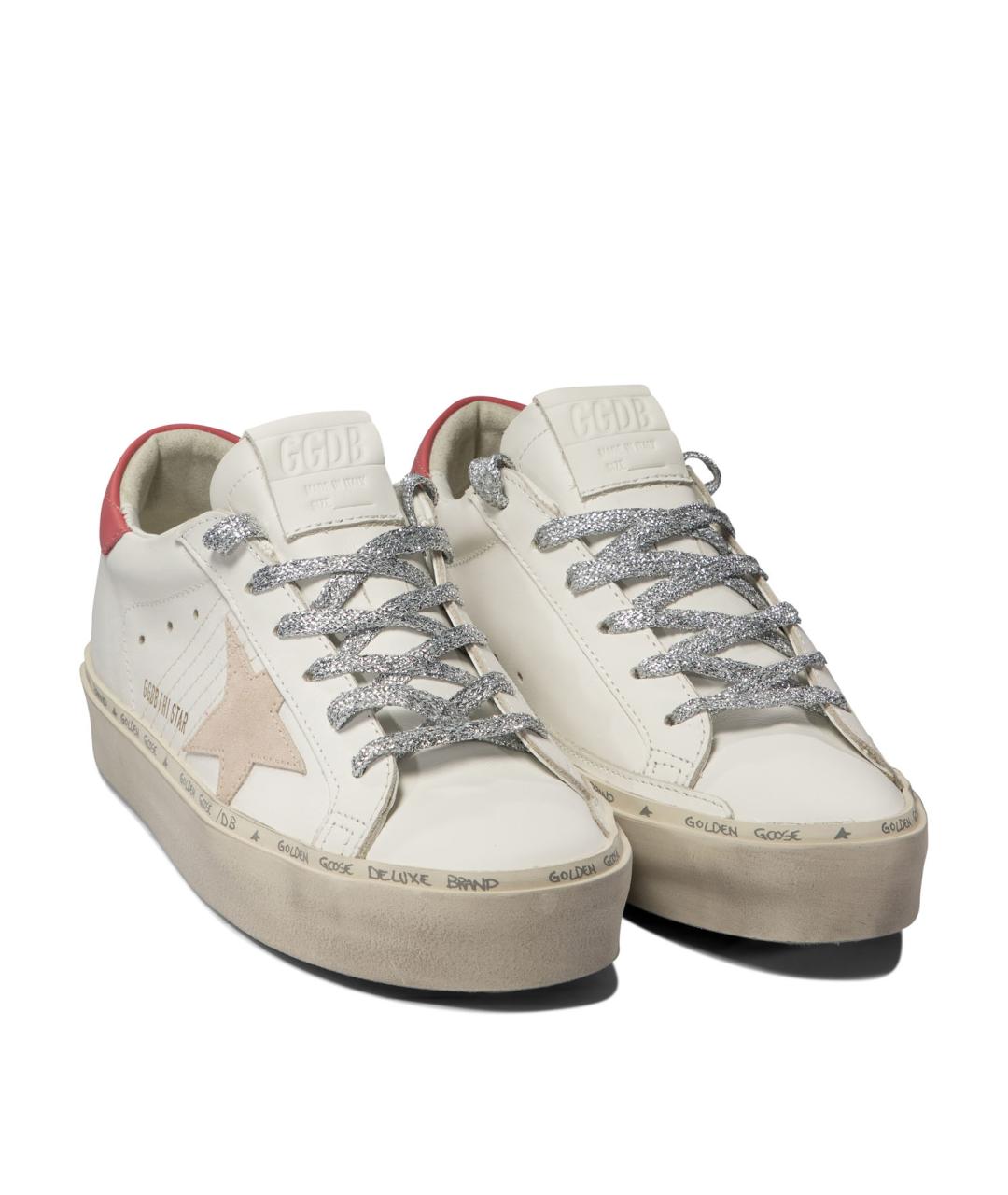 GOLDEN GOOSE DELUXE BRAND Белые кожаные кеды, фото 2