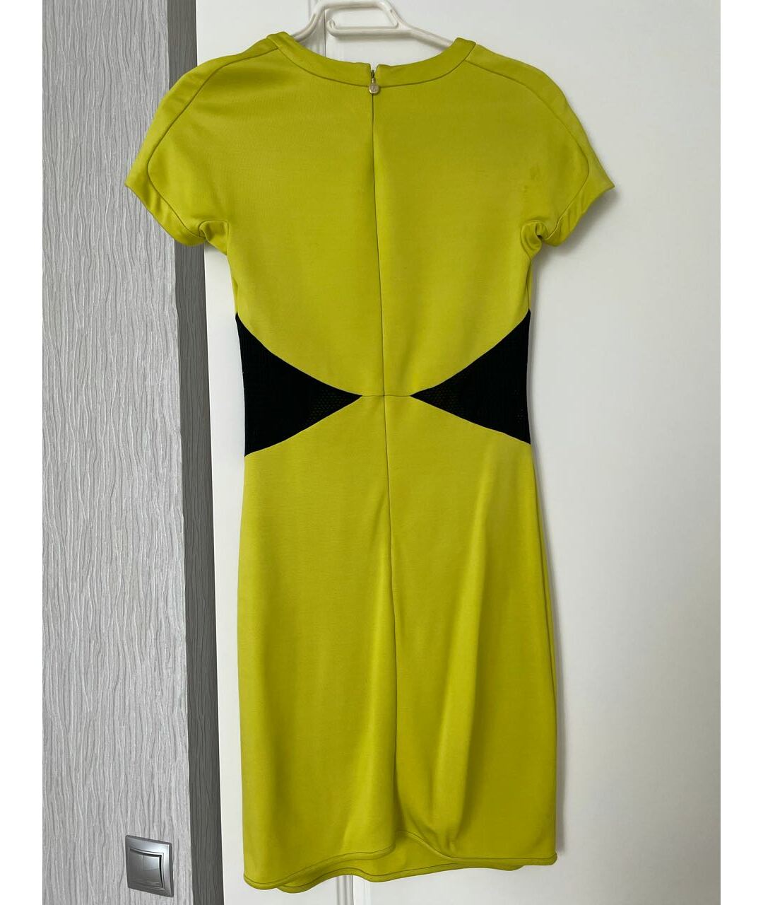 JUST CAVALLI Желтое вискозное повседневное платье, фото 2