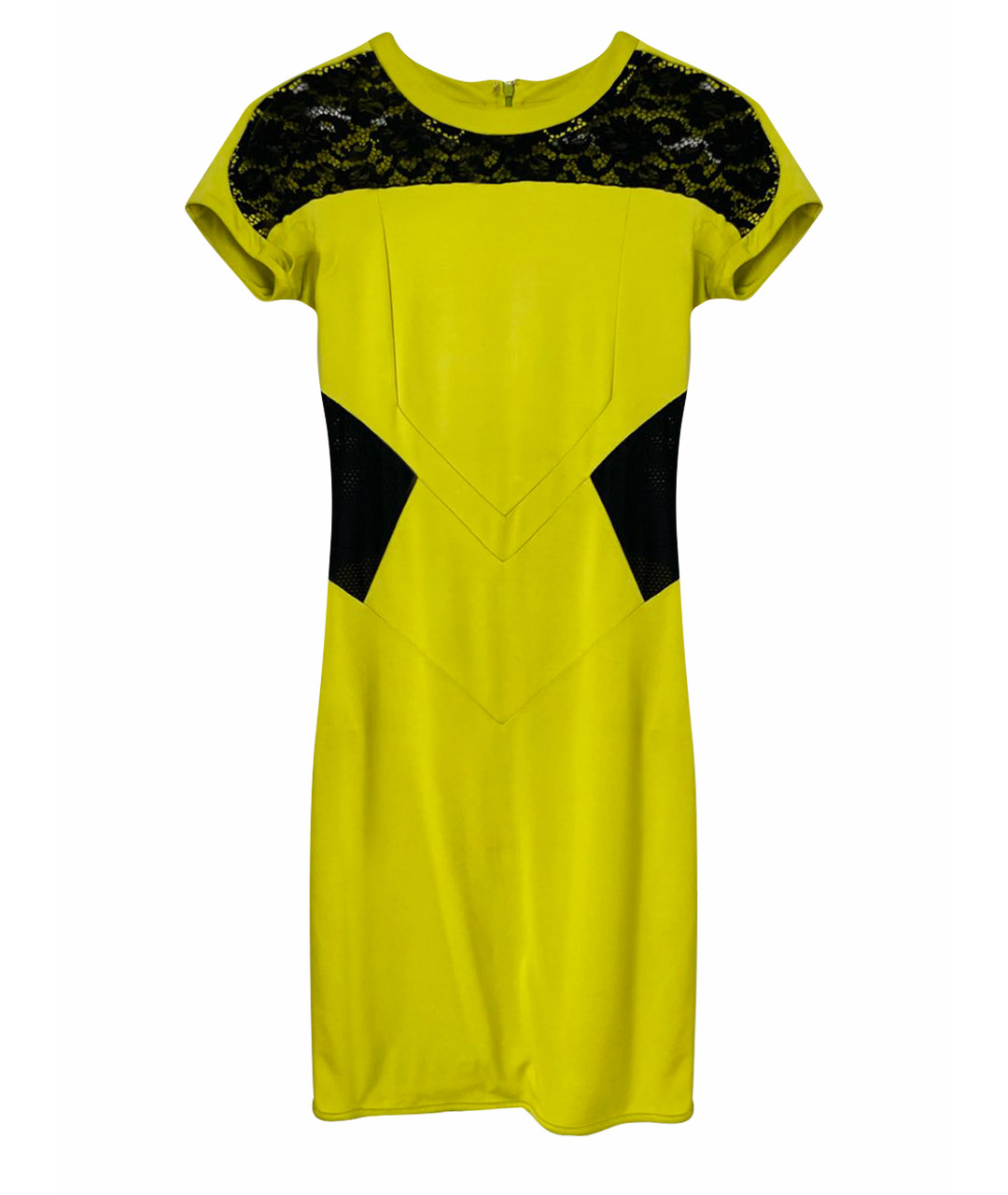 JUST CAVALLI Желтое вискозное повседневное платье, фото 1