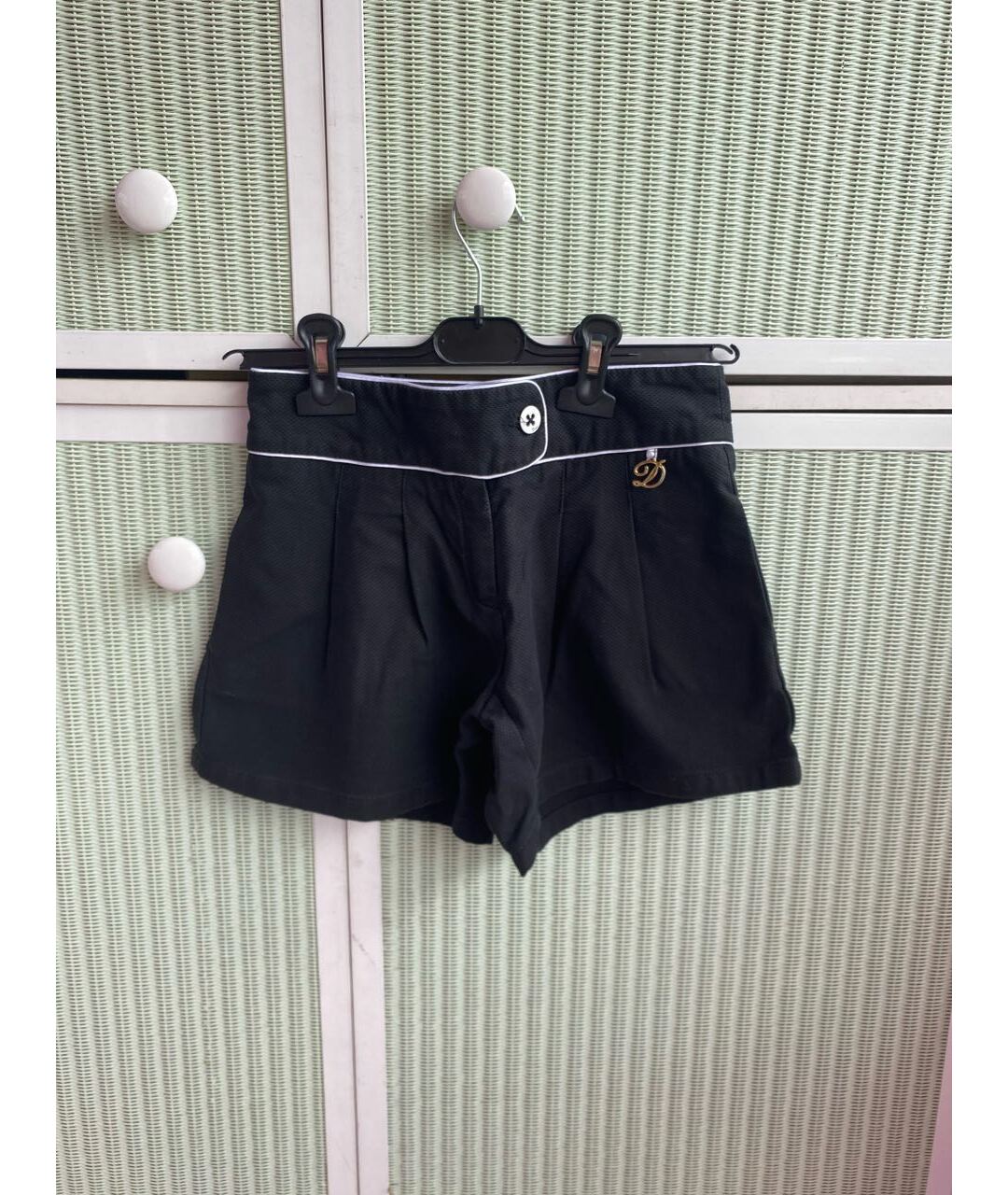CHRISTIAN DIOR PRE-OWNED Черные хлопковые брюки и шорты, фото 6