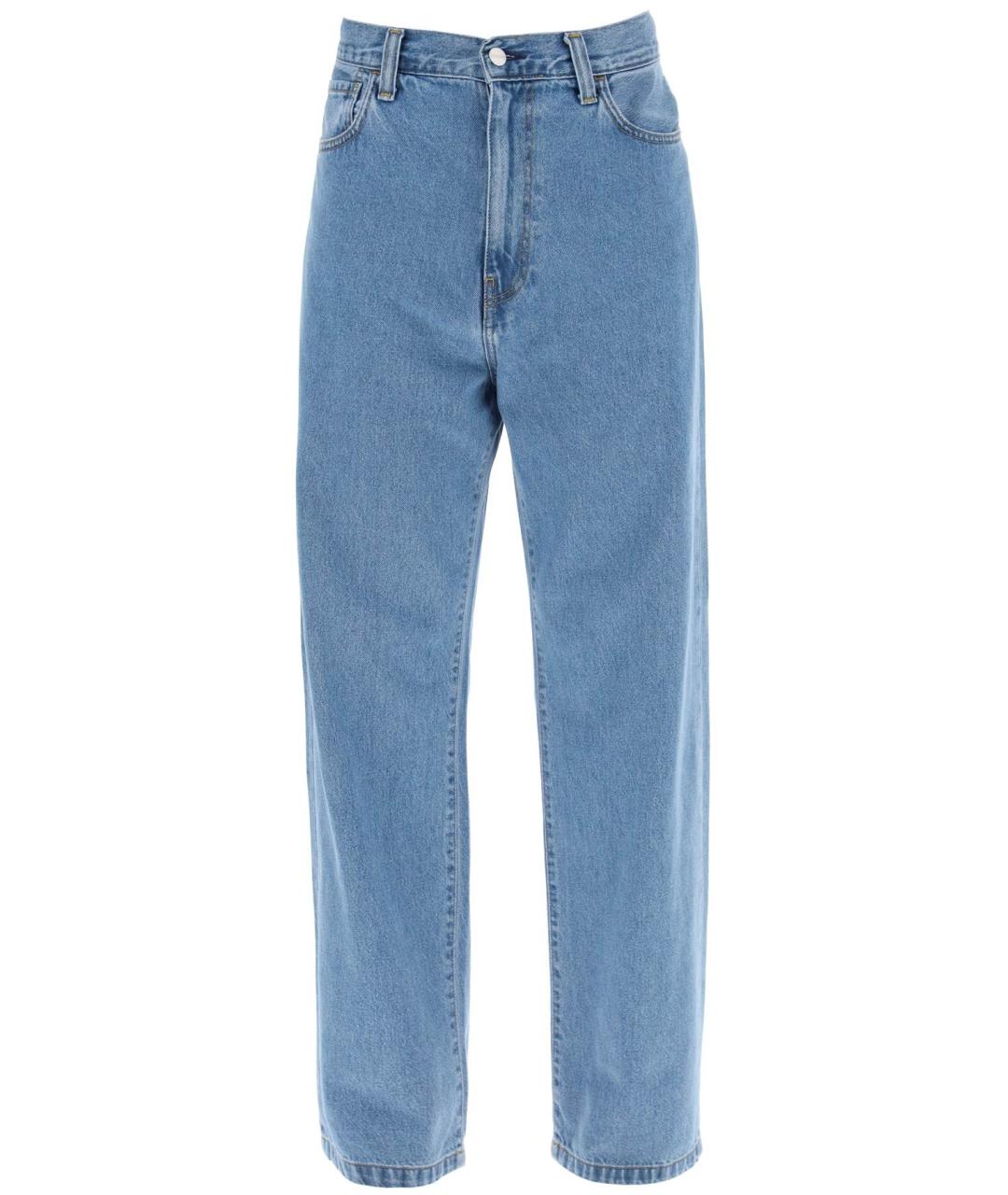 CARHARTT WIP Синие хлопковые прямые джинсы, фото 1