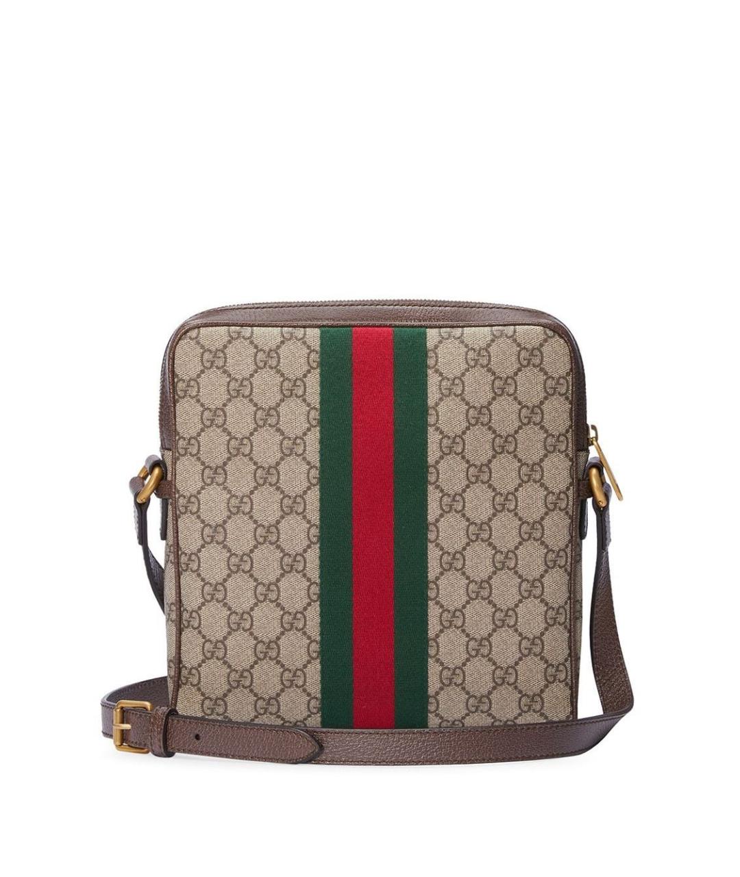 GUCCI Бежевая синтетическая сумка на плечо, фото 3