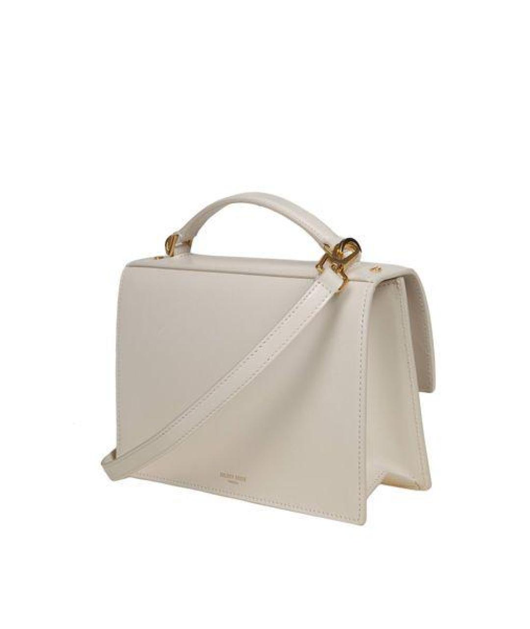 GOLDEN GOOSE DELUXE BRAND Белая кожаная сумка через плечо, фото 2