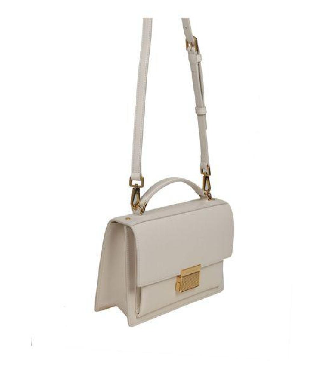 GOLDEN GOOSE DELUXE BRAND Белая кожаная сумка через плечо, фото 4