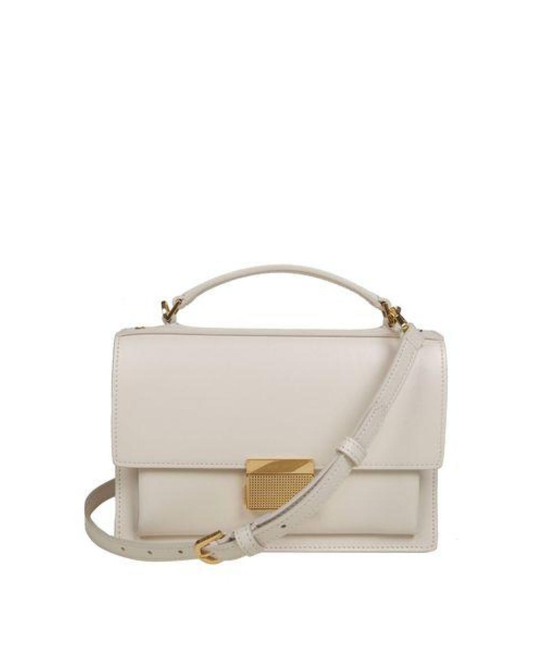 GOLDEN GOOSE DELUXE BRAND Белая кожаная сумка через плечо, фото 3