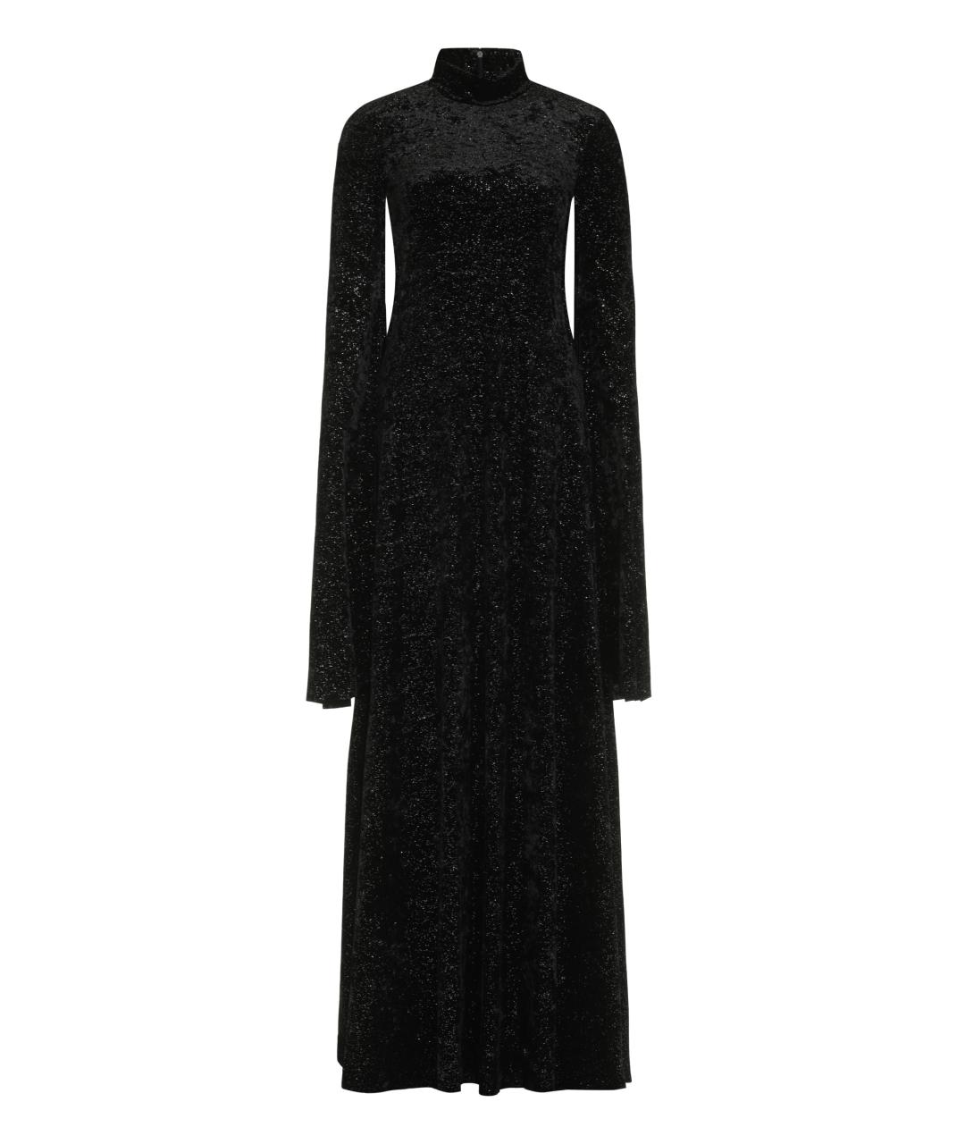 BALENCIAGA Черное полиэстеровое вечернее платье, фото 1