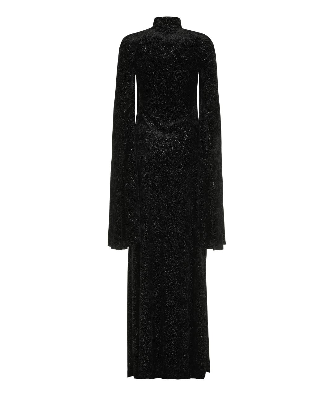 BALENCIAGA Черное полиэстеровое вечернее платье, фото 2