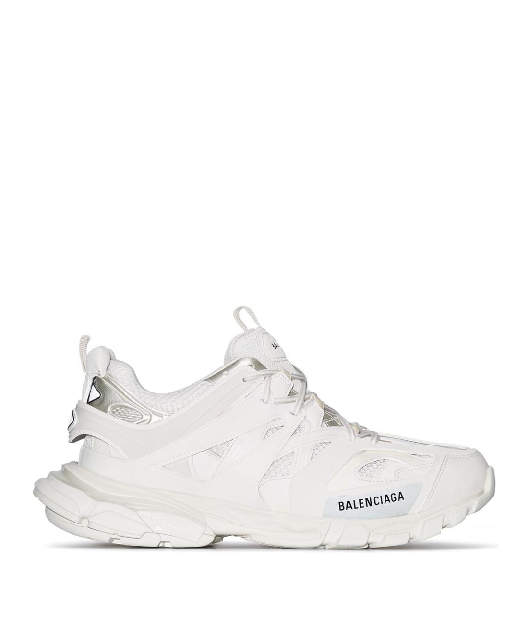 BALENCIAGA Белые синтетические низкие кроссовки / кеды, фото 1