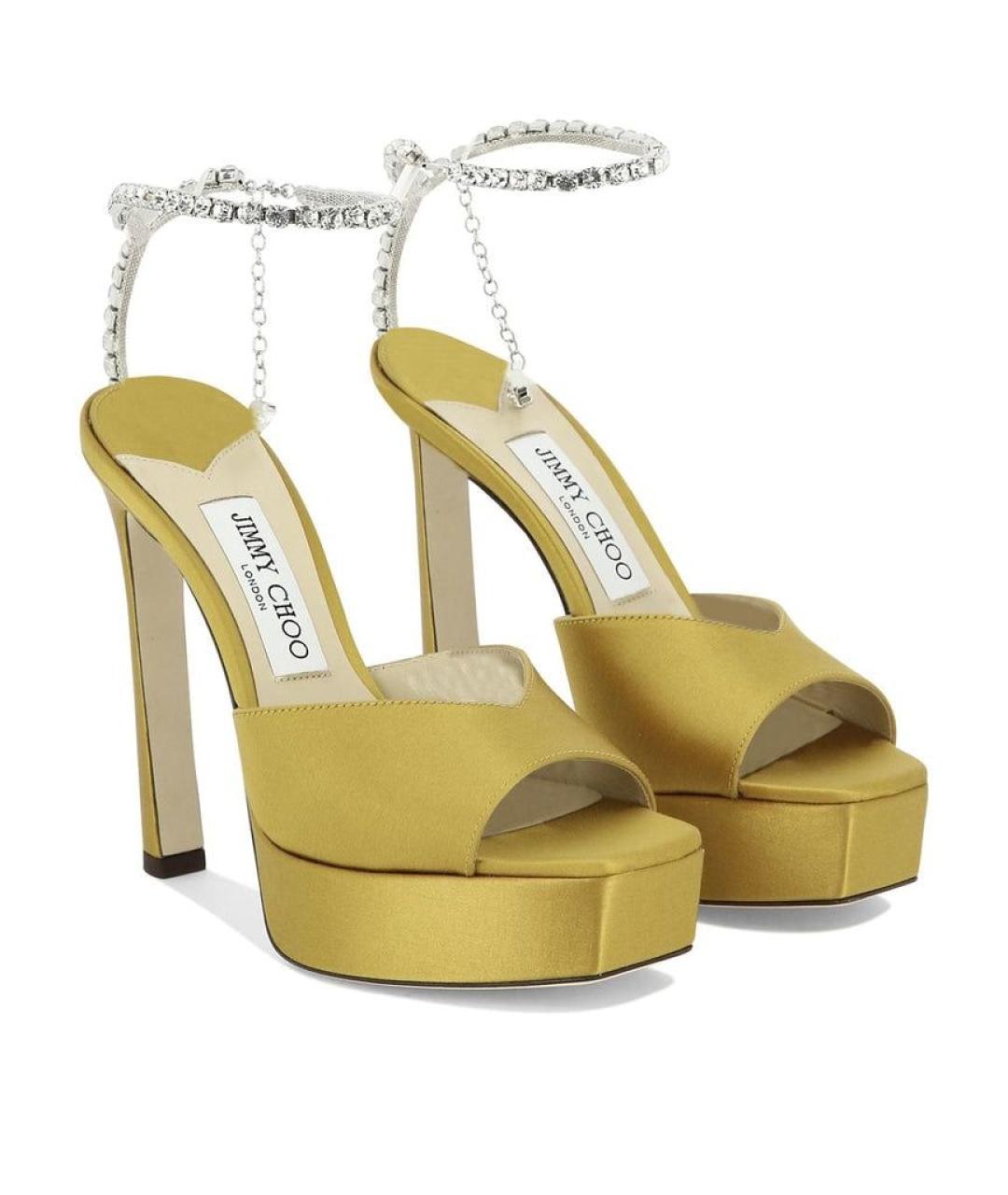 JIMMY CHOO Желтые босоножки, фото 2