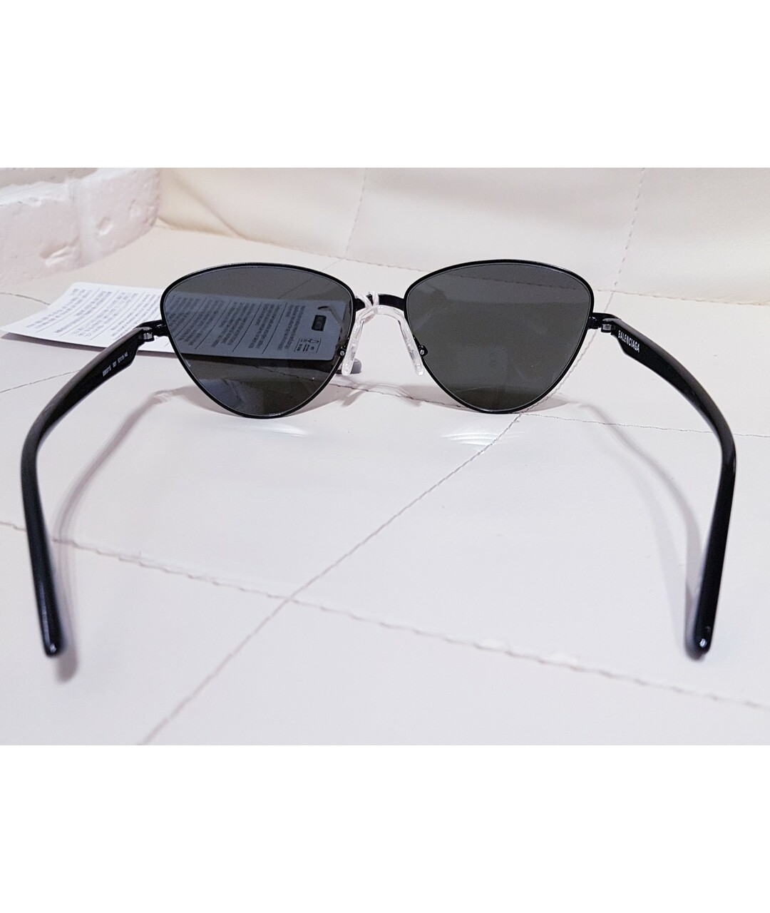 BALENCIAGA Черные металлические солнцезащитные очки, фото 7