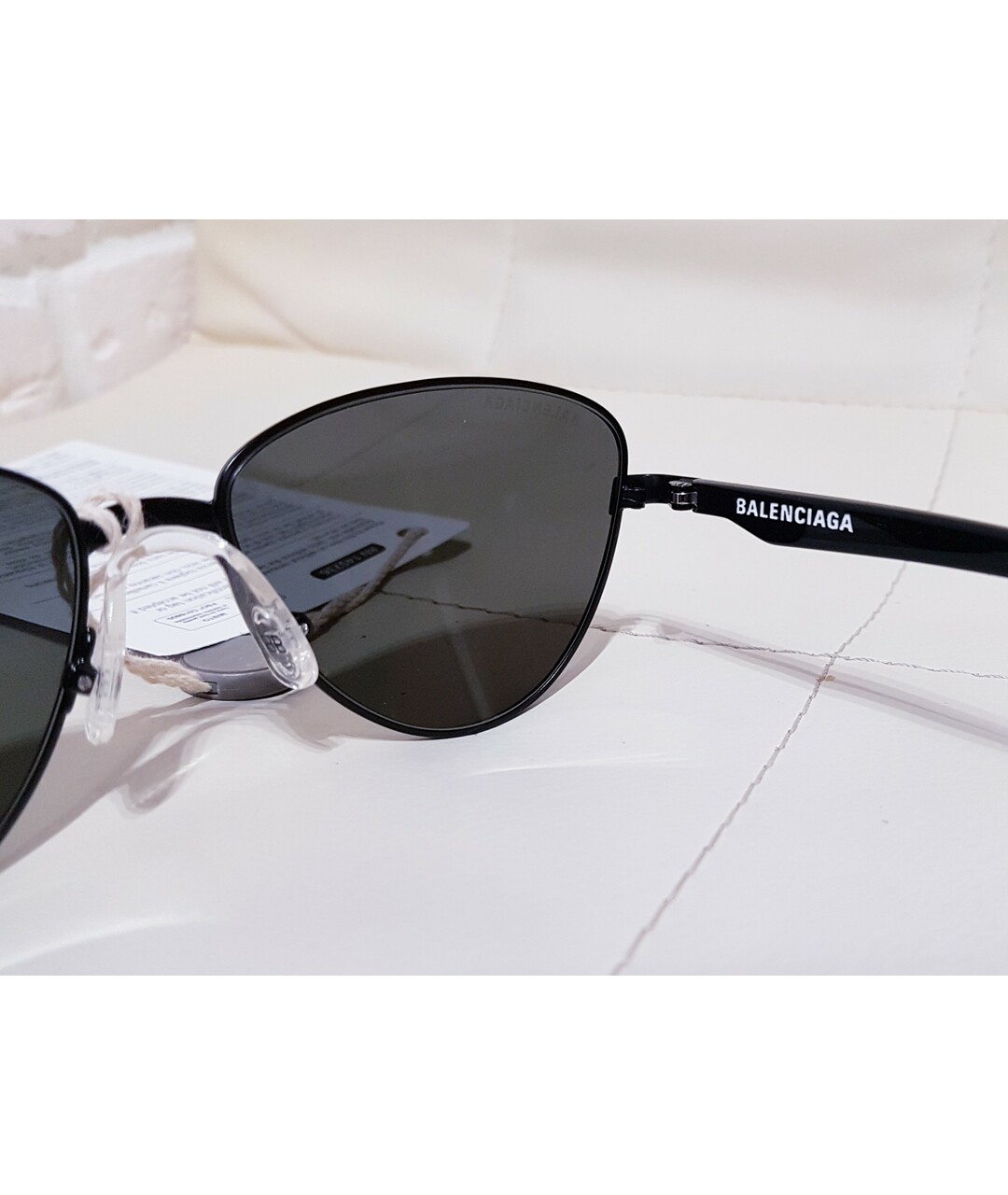 BALENCIAGA Черные металлические солнцезащитные очки, фото 6