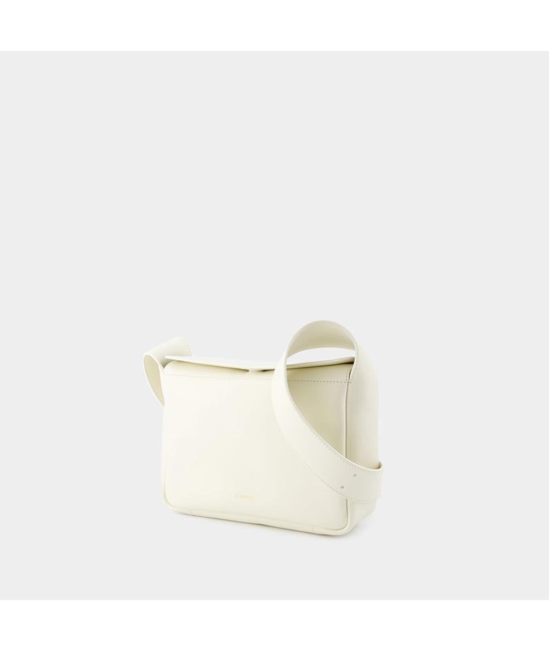 JIL SANDER Бежевая кожаная сумка через плечо, фото 2