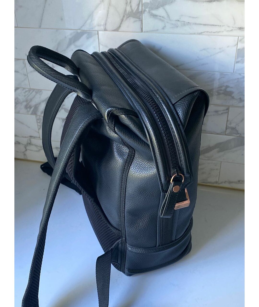 CALVIN KLEIN Черный рюкзак из искусственной кожи, фото 4