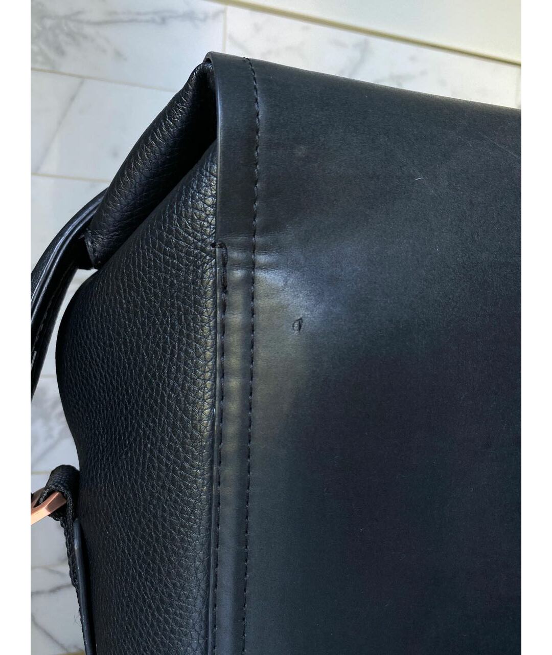 CALVIN KLEIN Черный рюкзак из искусственной кожи, фото 7