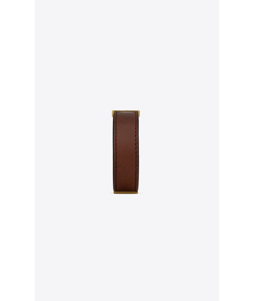SAINT LAURENT Коричневый браслет, фото 4