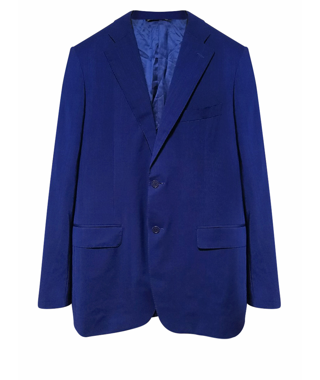 CANALI Синий шерстяной пиджак, фото 1