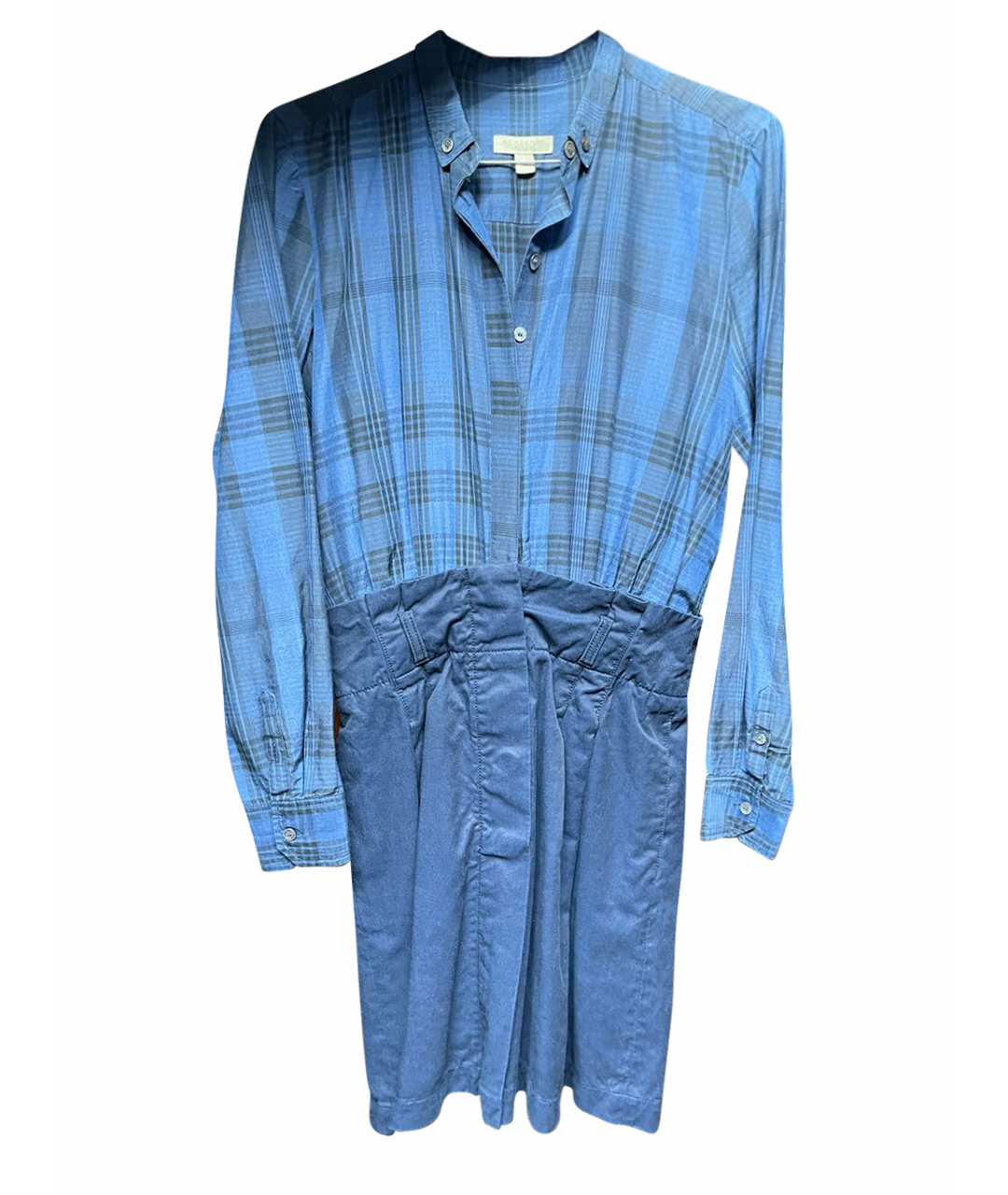 BURBERRY BRIT Синее хлопковое повседневное платье, фото 1