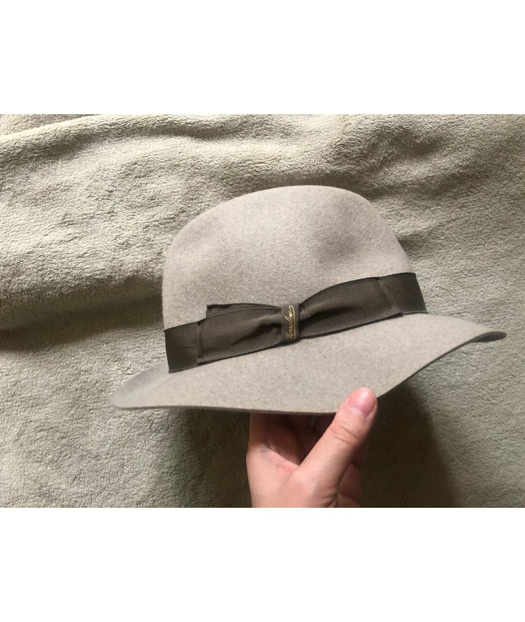 BORSALINO Хаки шерстяная шляпа, фото 5