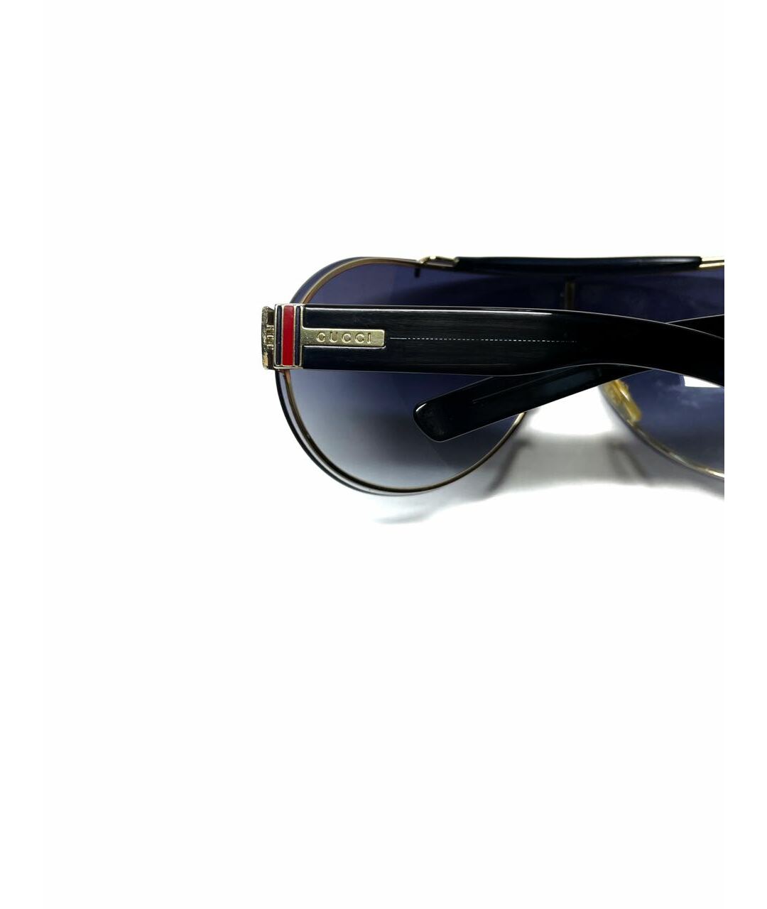 GUCCI Синие металлические солнцезащитные очки, фото 3