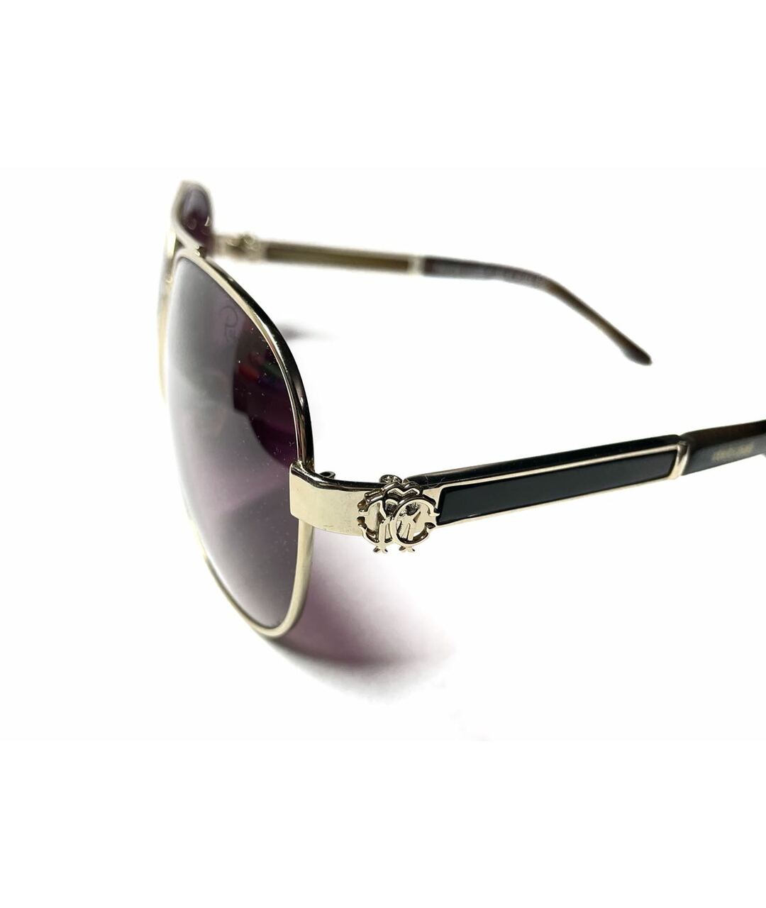 ROBERTO CAVALLI Фиолетовые металлические солнцезащитные очки, фото 3