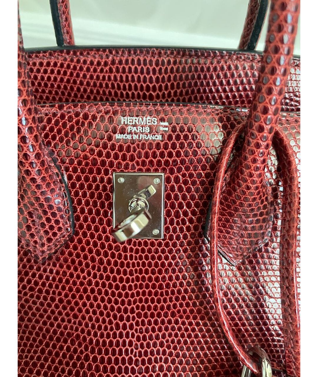 HERMES PRE-OWNED Бордовая сумка тоут из экзотической кожи, фото 3