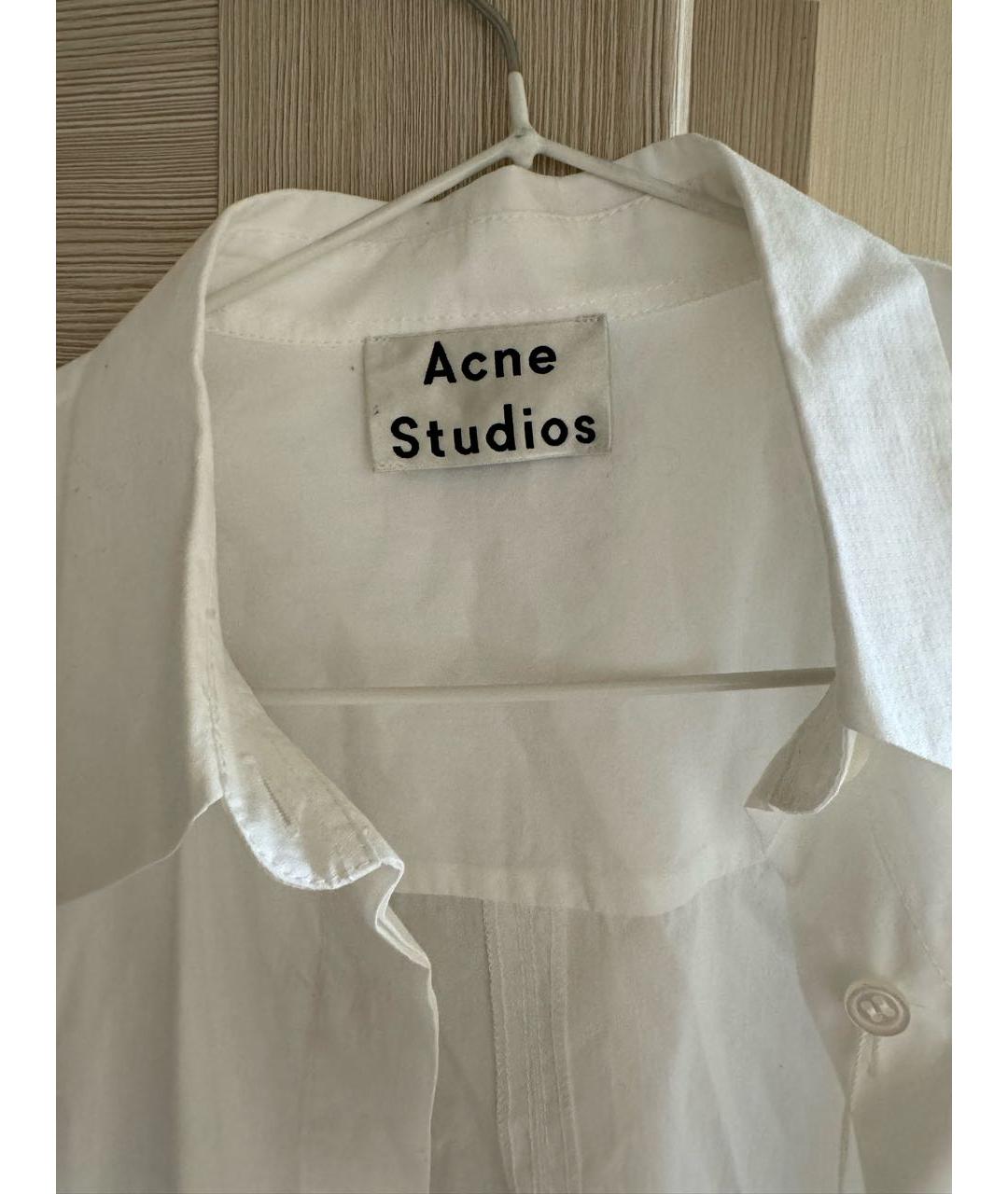 ACNE STUDIOS Белая хлопковая рубашка, фото 2