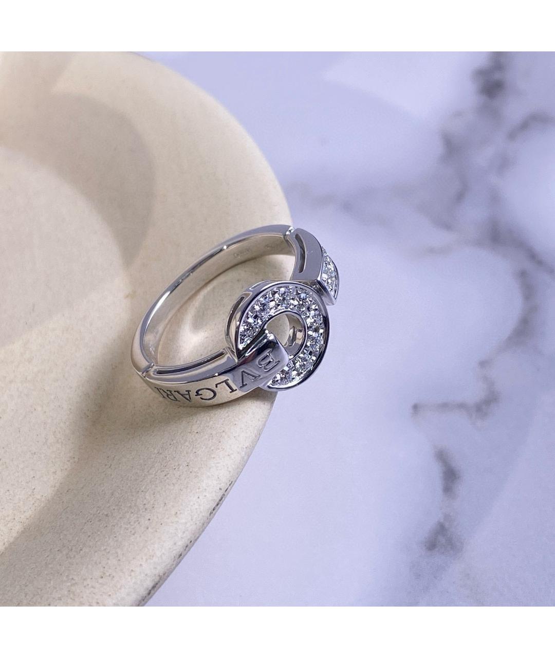 BVLGARI Белое кольцо из белого золота, фото 4