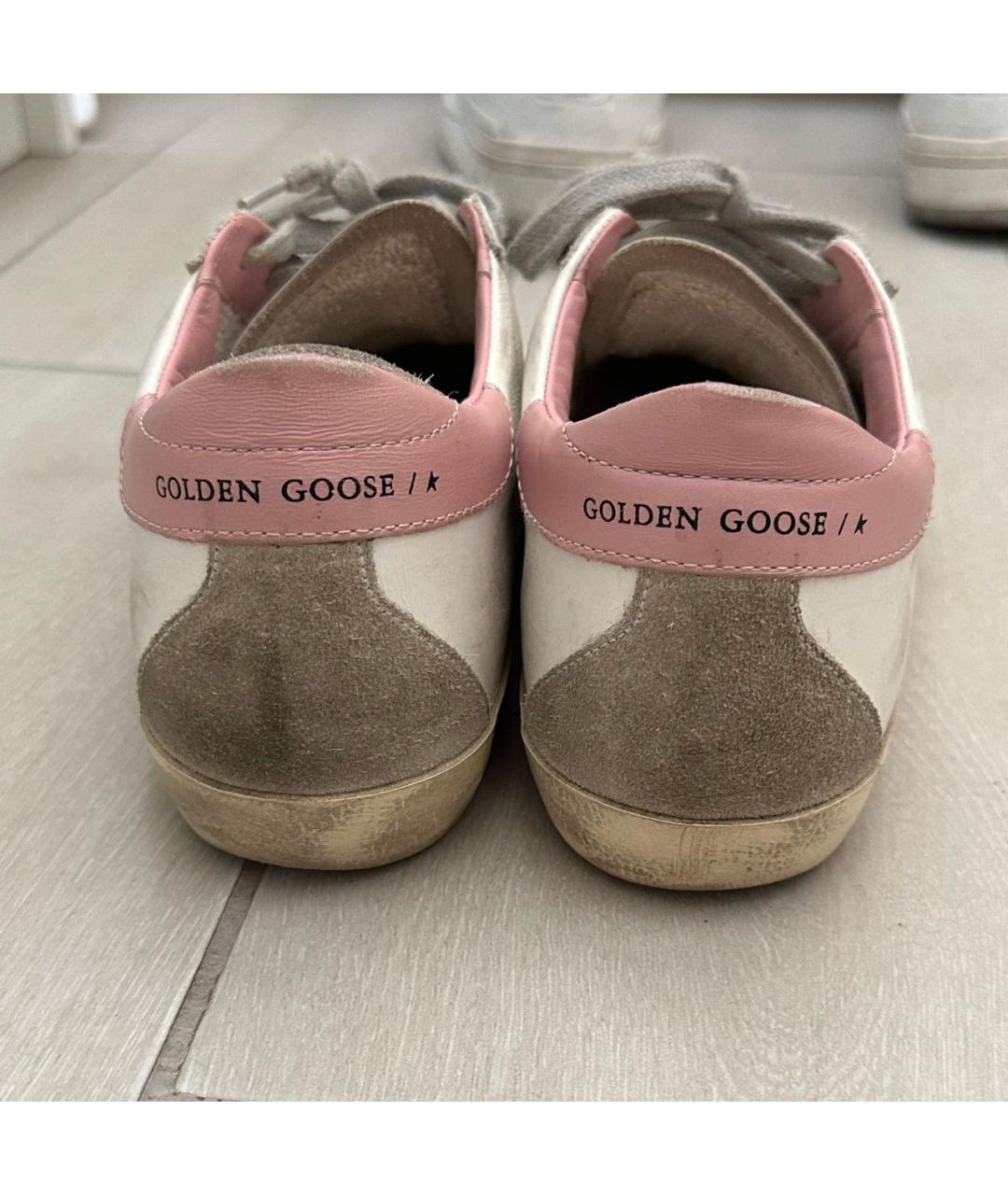 GOLDEN GOOSE DELUXE BRAND Белые кожаные кеды, фото 4