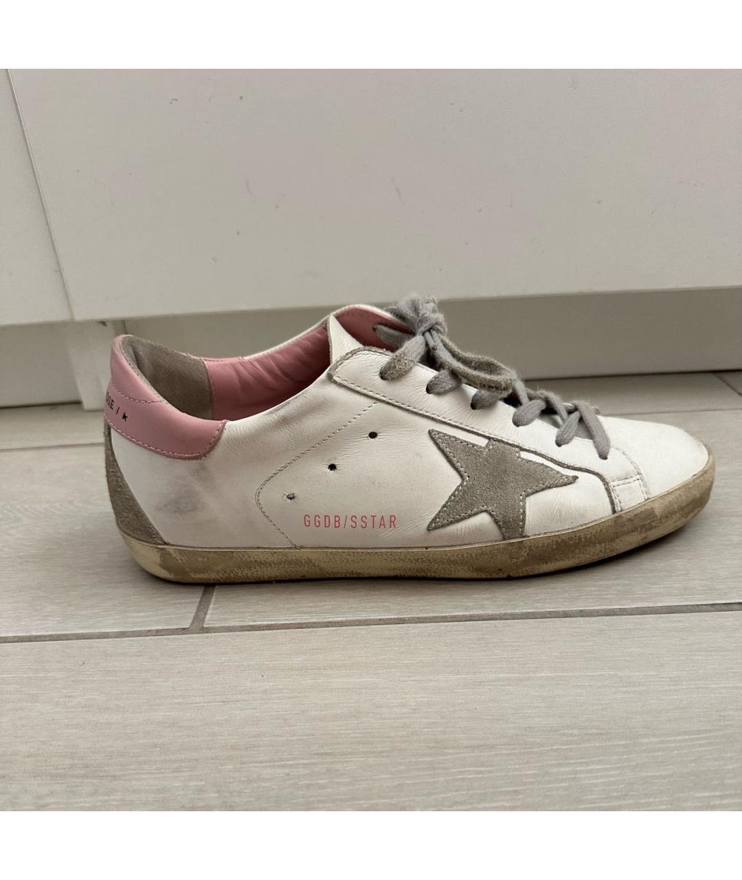 GOLDEN GOOSE DELUXE BRAND Белые кожаные кеды, фото 6