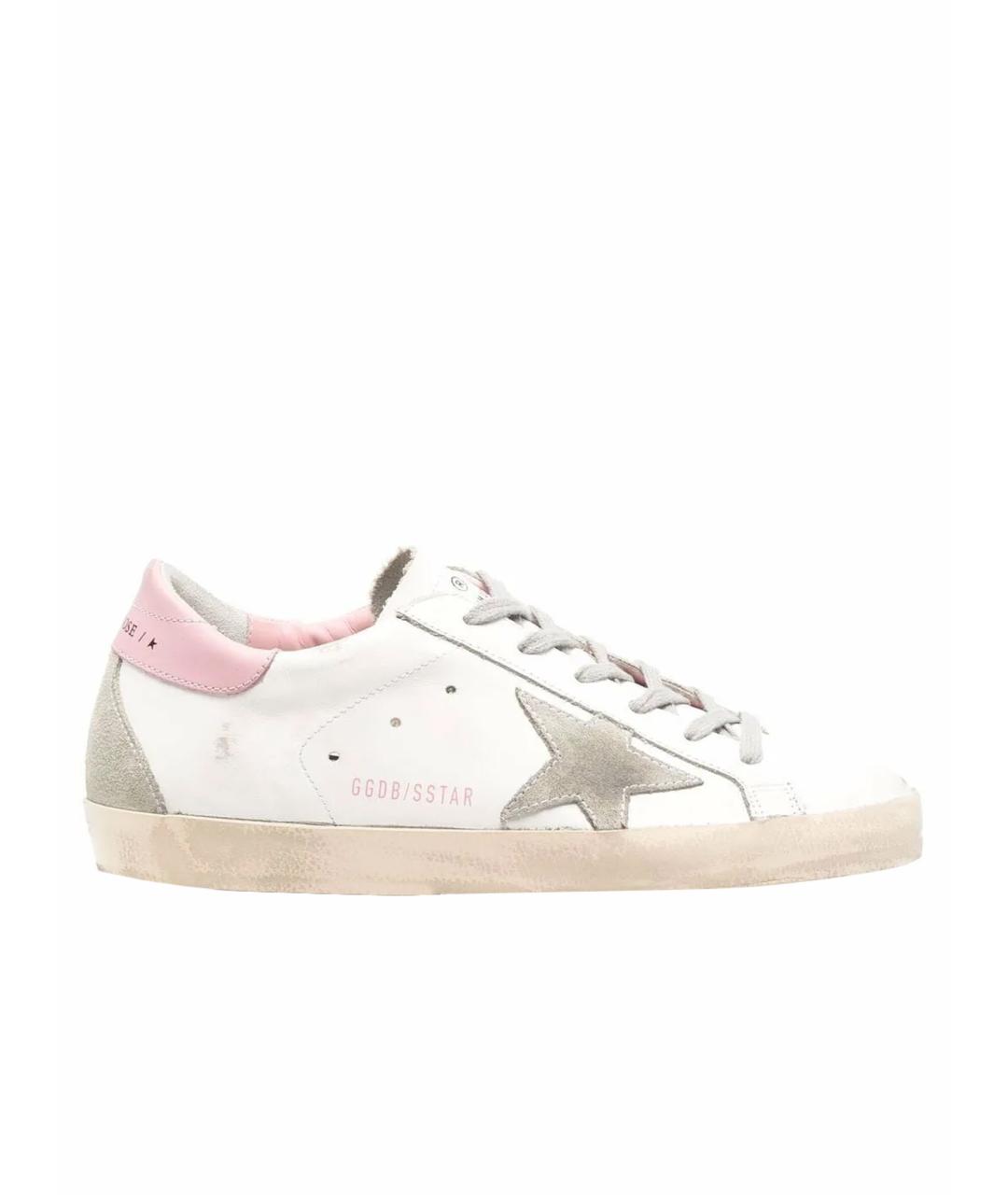 GOLDEN GOOSE DELUXE BRAND Белые кожаные кеды, фото 1