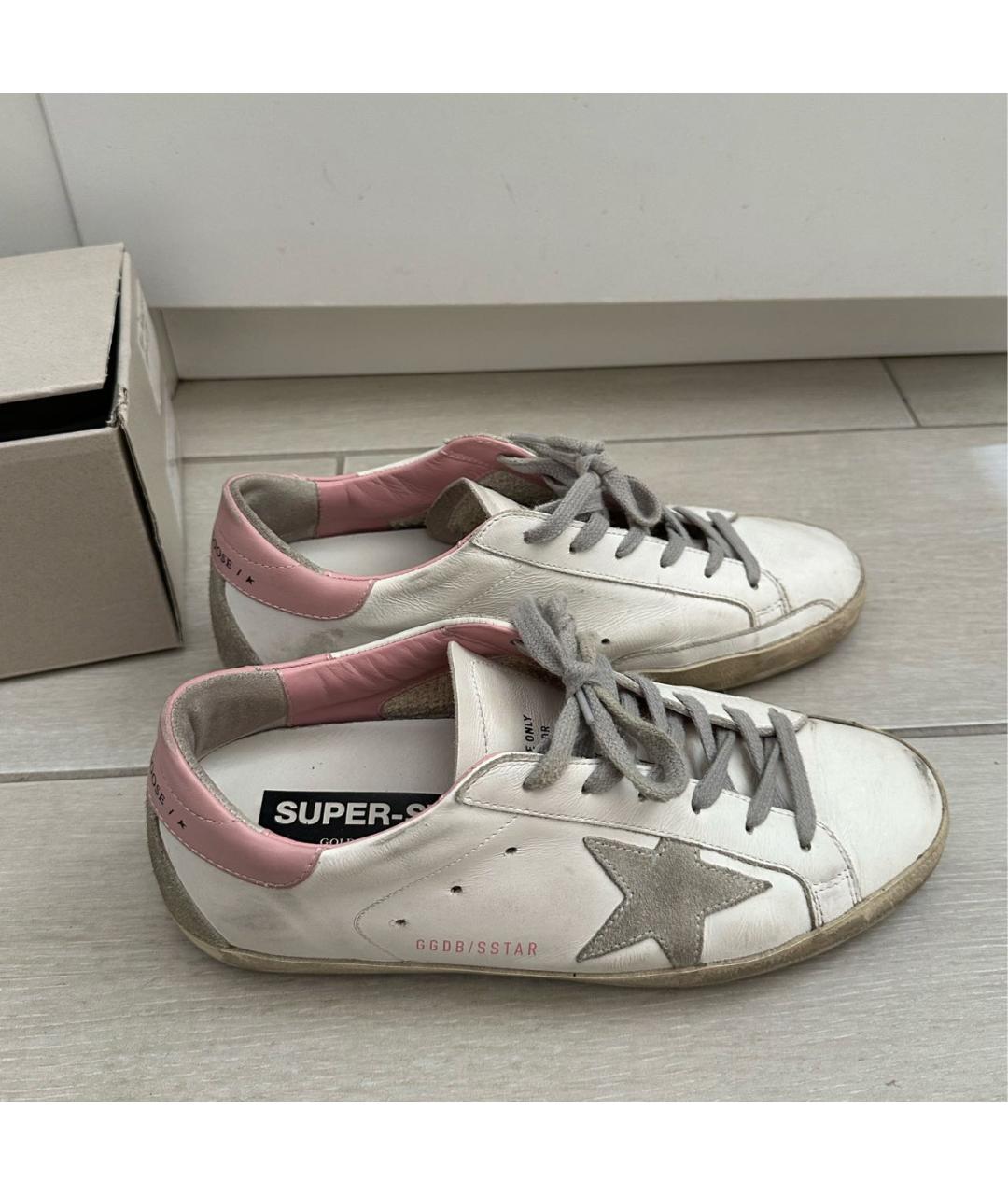 GOLDEN GOOSE DELUXE BRAND Белые кожаные кеды, фото 2