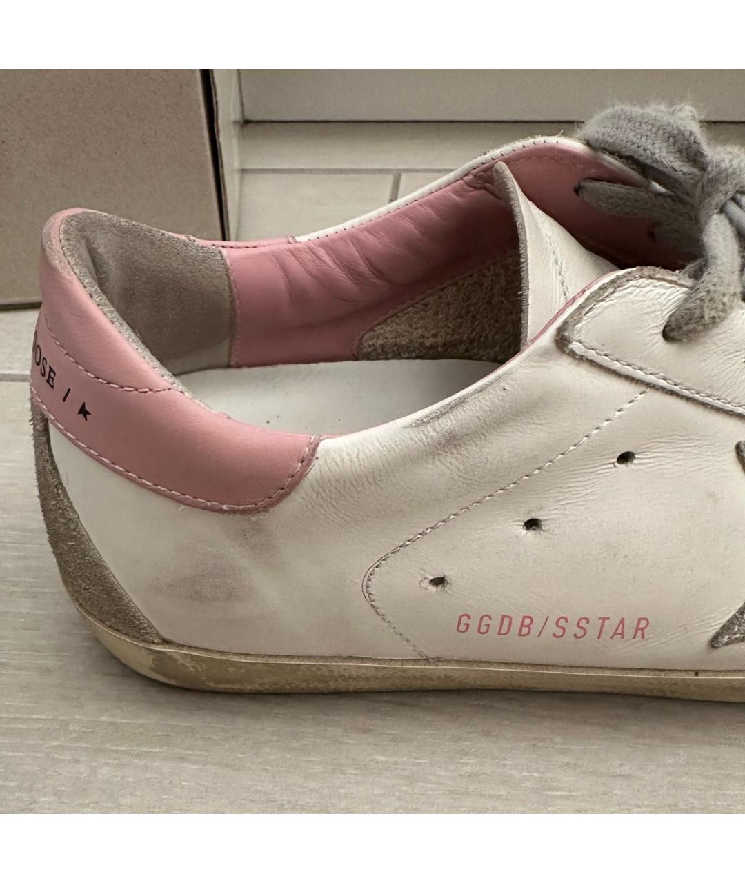 GOLDEN GOOSE DELUXE BRAND Белые кожаные кеды, фото 5