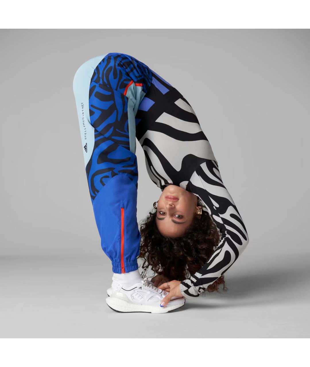 ADIDAS BY STELLA MCCARTNEY Голубые полиэстеровые спортивные брюки и шорты, фото 6