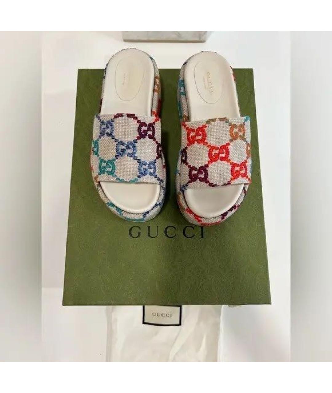 GUCCI Мульти босоножки, фото 2