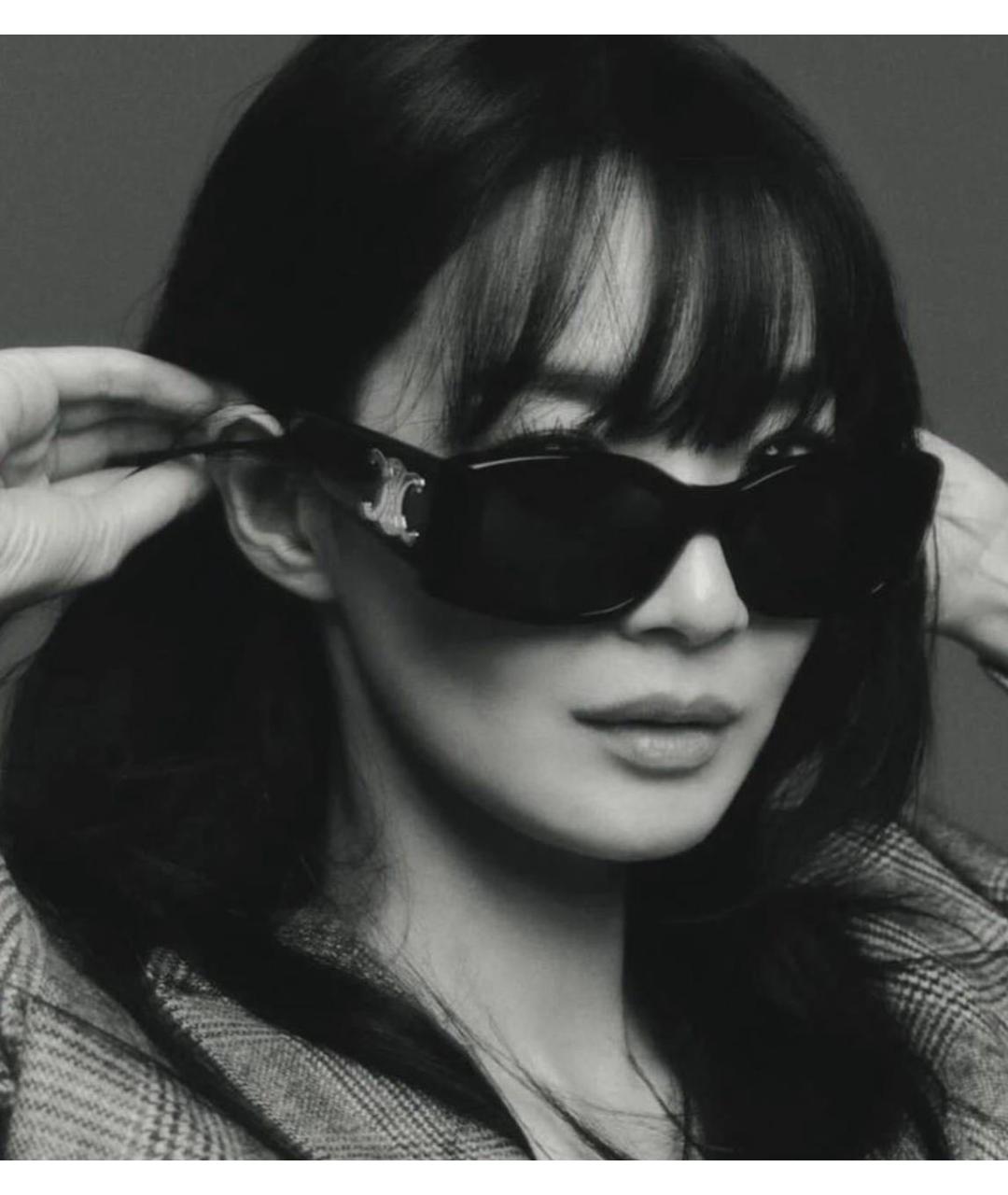 CELINE Черные пластиковые солнцезащитные очки, фото 5