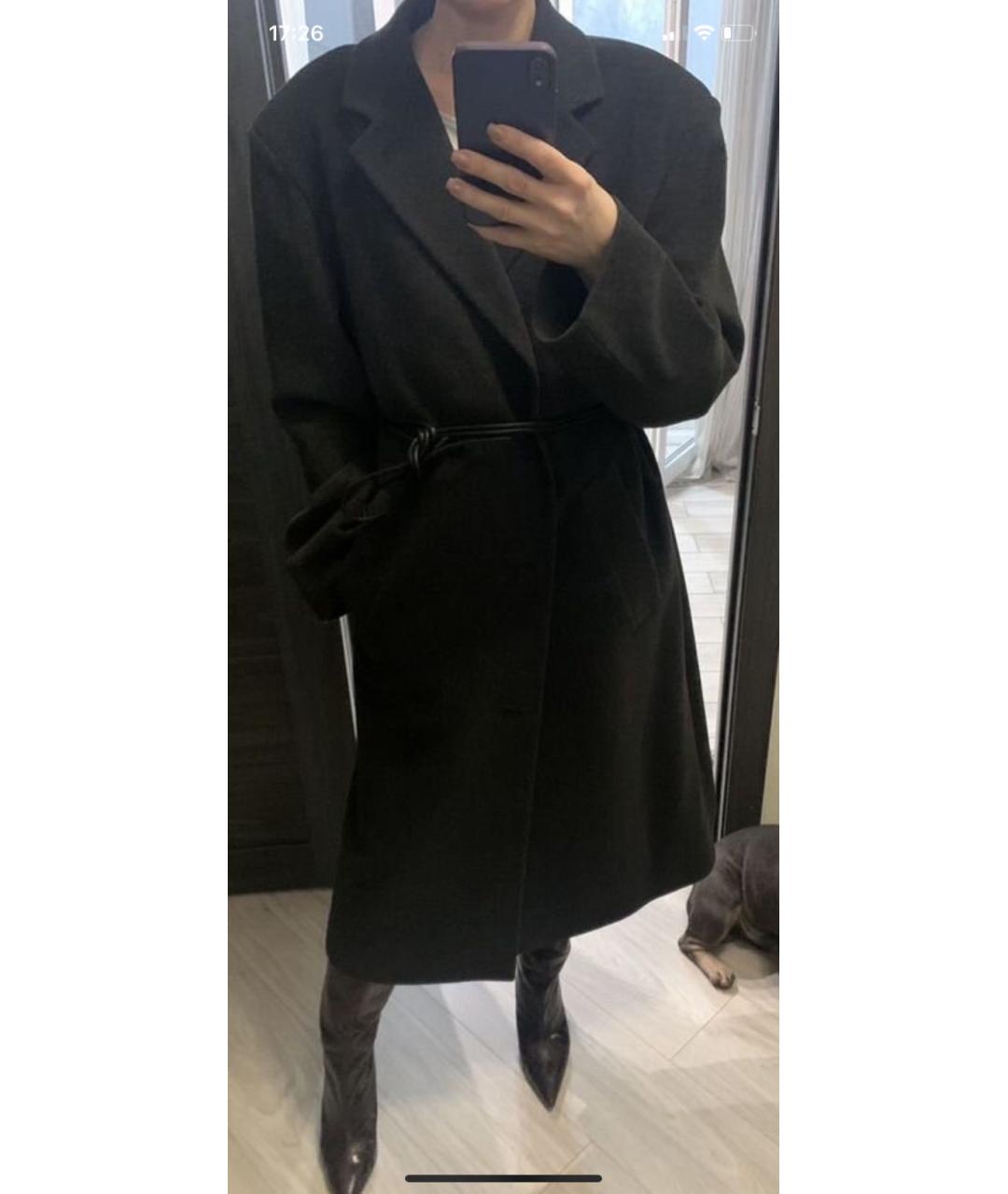 HUGO BOSS Антрацитовое шерстяное пальто, фото 6