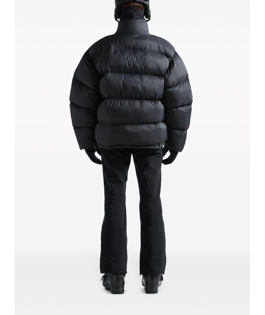BALENCIAGA Черные полиэстеровые прямые брюки, фото 4