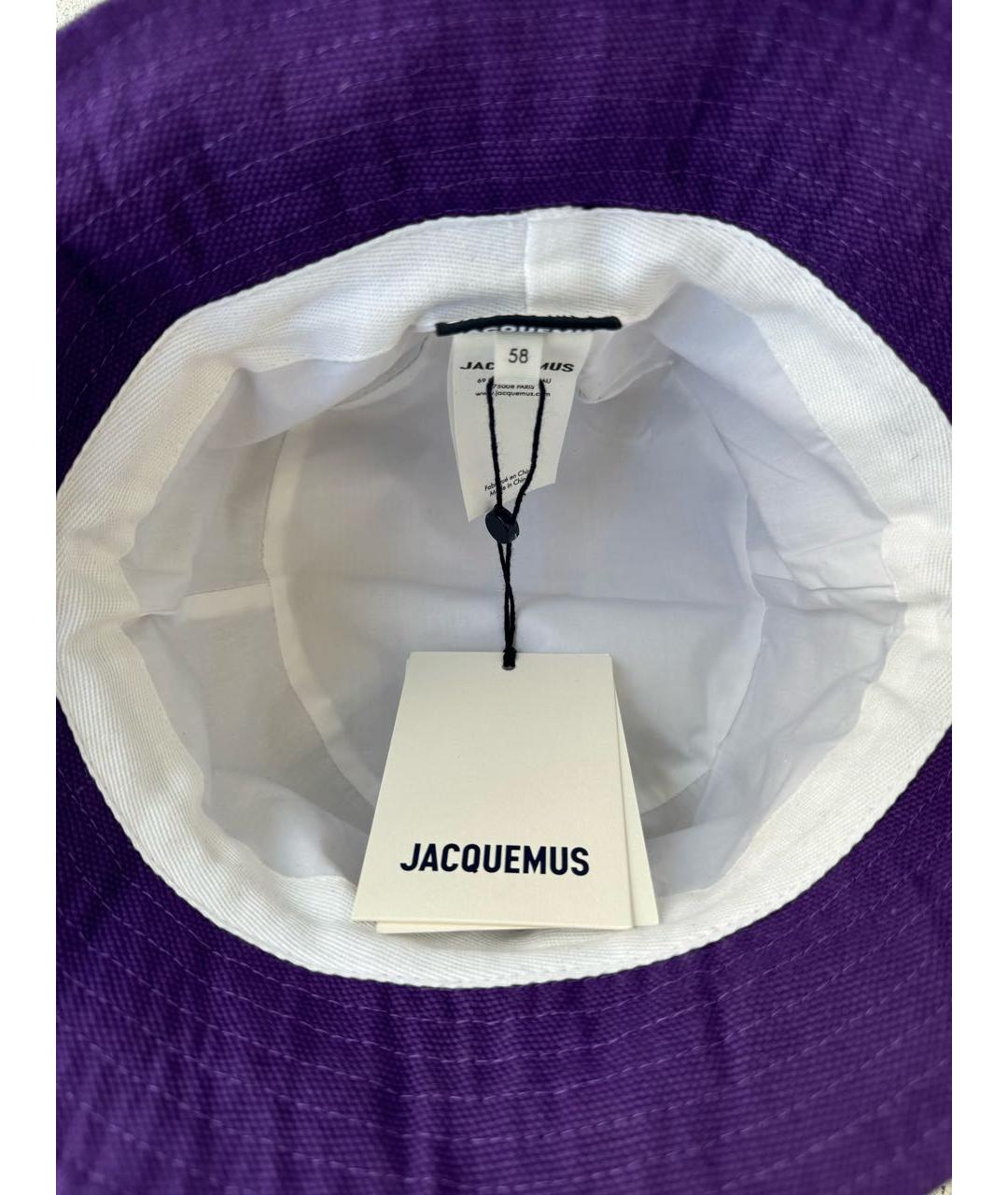JACQUEMUS Фиолетовая панама, фото 5