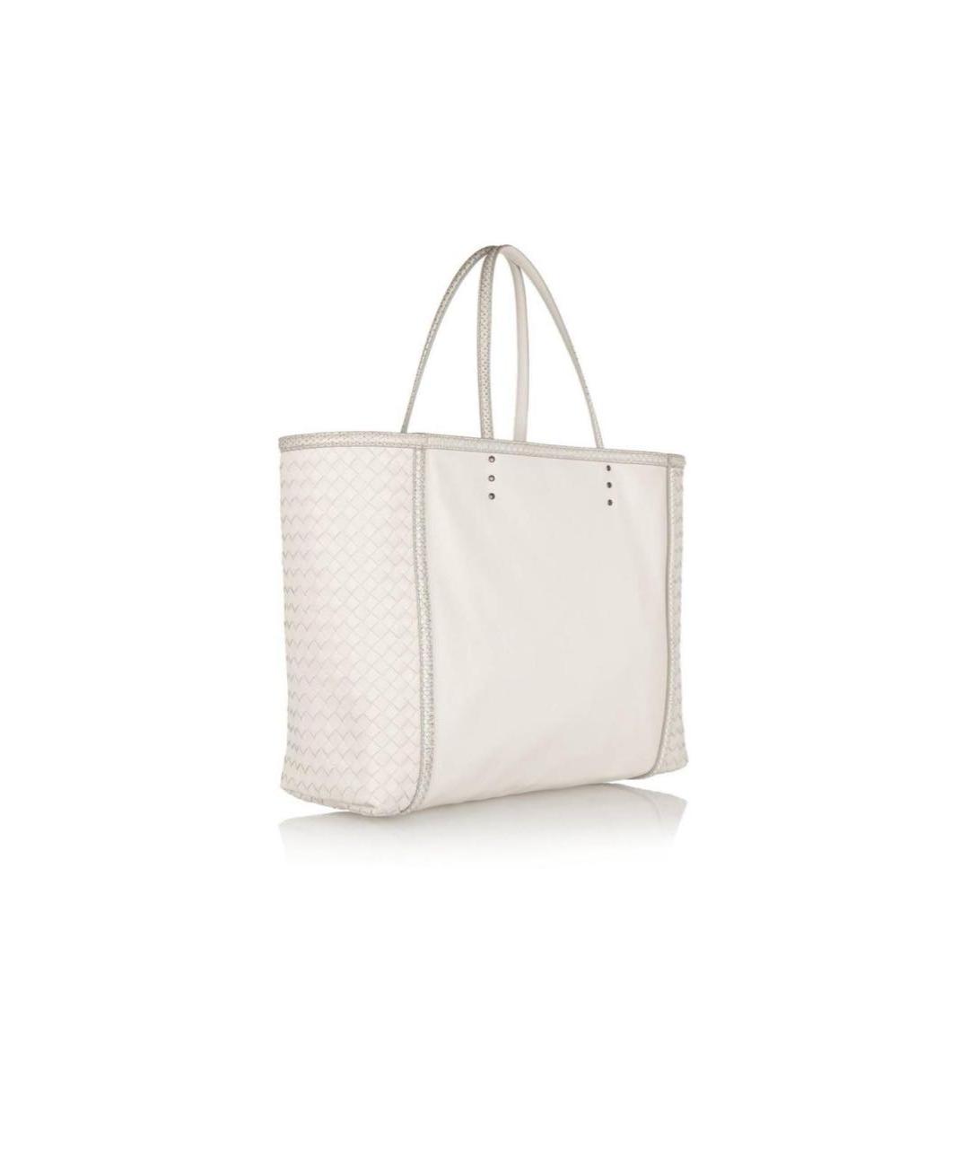 BOTTEGA VENETA Бежевая кожаная сумка тоут, фото 2