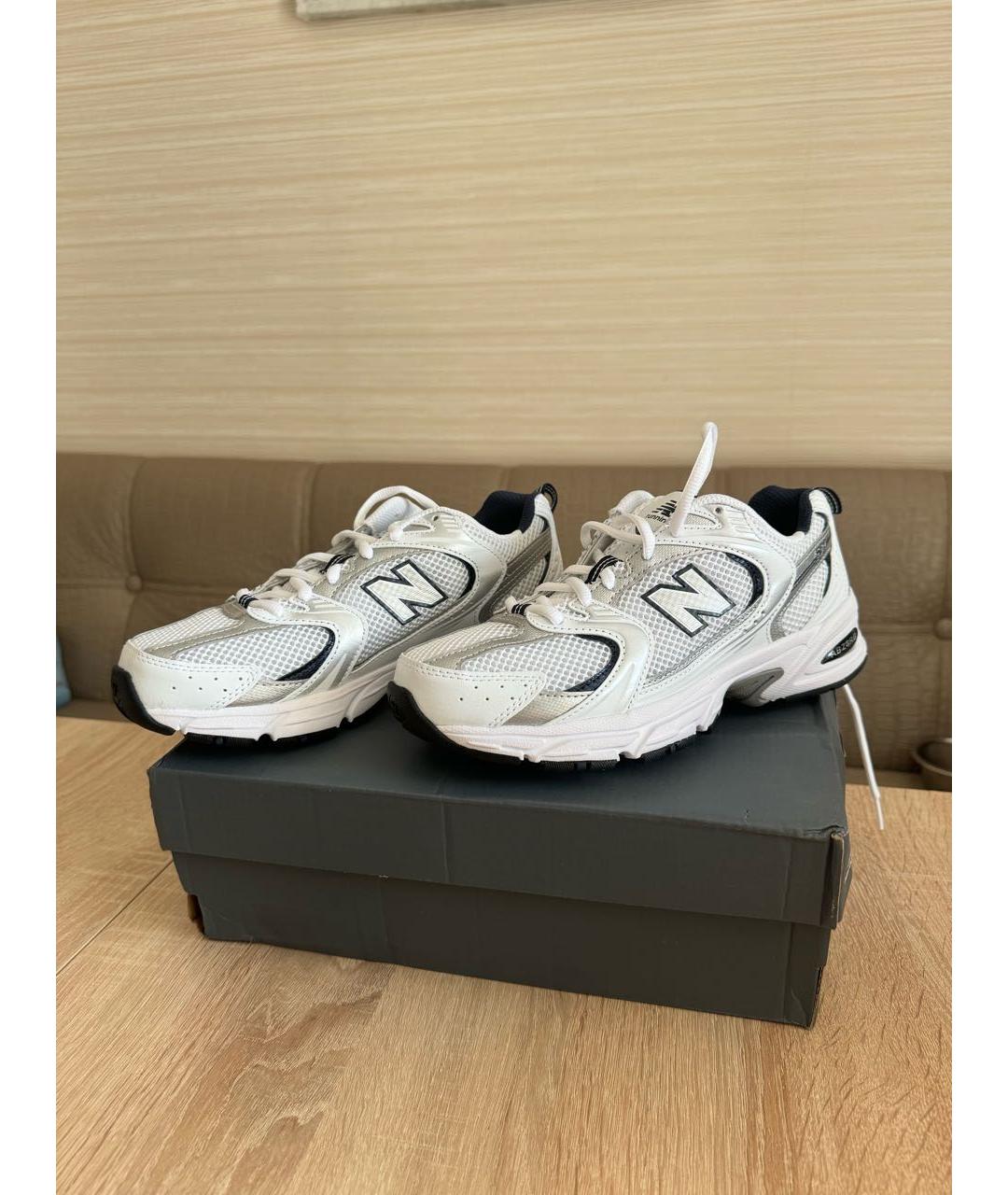 NEW BALANCE Белые кожаные кроссовки, фото 5