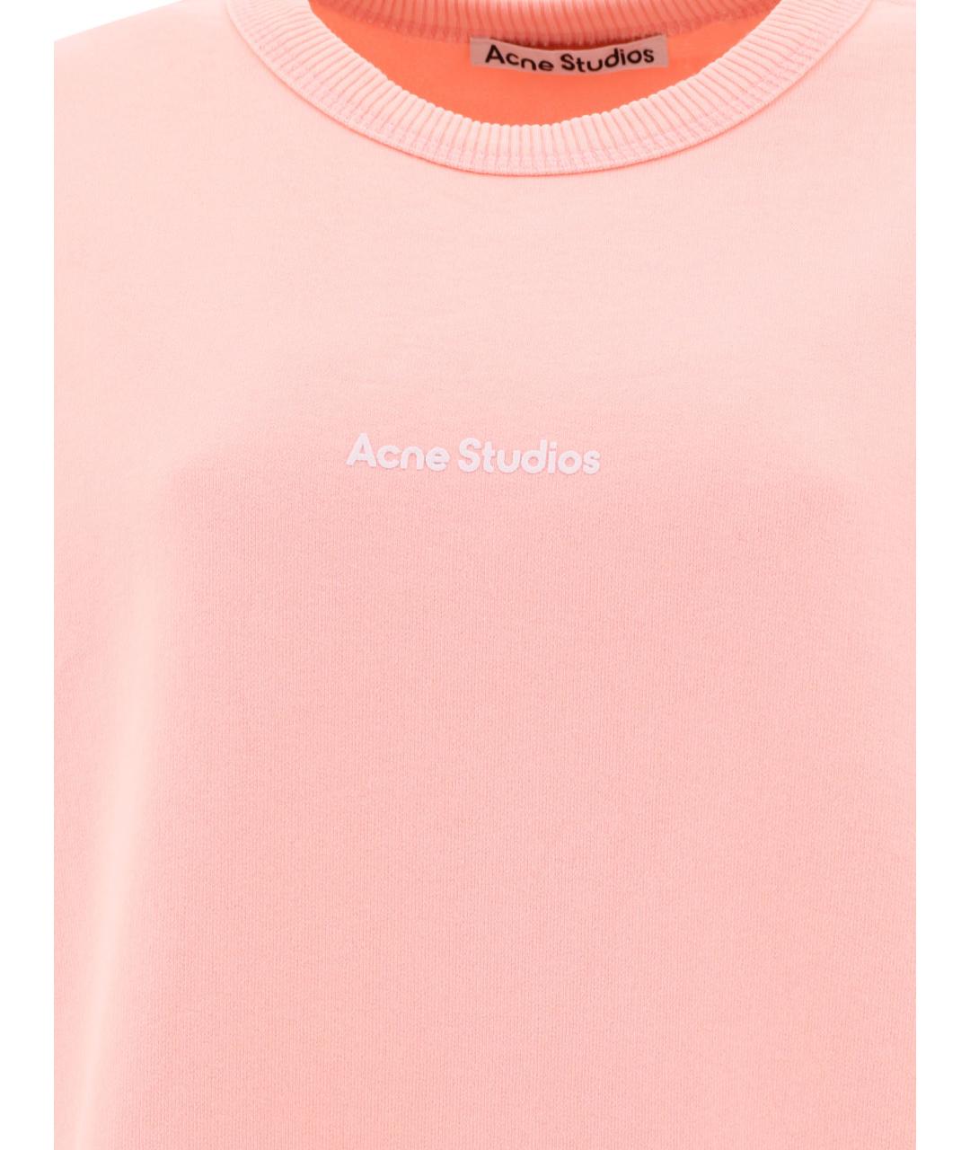 ACNE STUDIOS Розовый хлопковый джемпер / свитер, фото 3