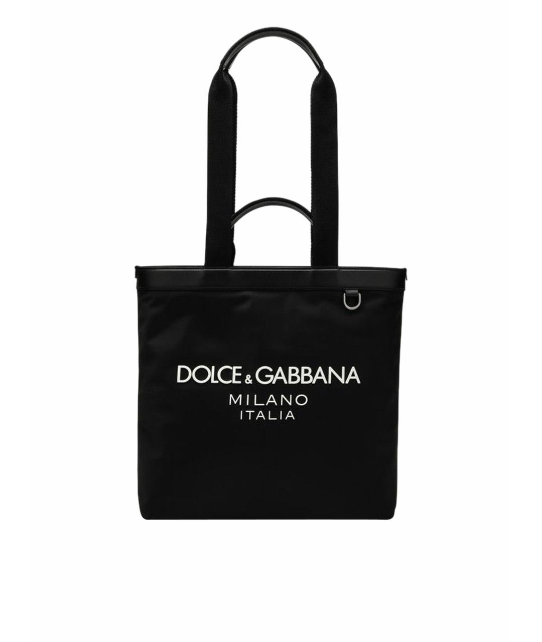 DOLCE&GABBANA Черная сумка тоут, фото 1