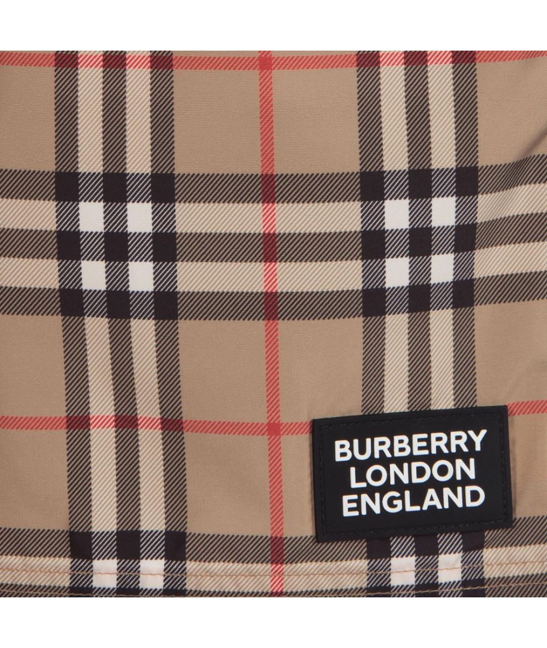 BURBERRY Бежевые синтетические детские шорты, фото 3